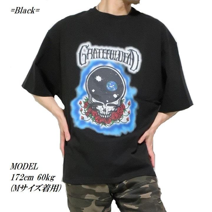 グレイトフルデッド/グレイトフル・デッド Tシャツ オーバーサイズ スカル/ドクロ 薔薇/ローズ GRATEFUL DEAD メンズ/レディース ユニセックス 半袖｜shinkirohjacket｜06