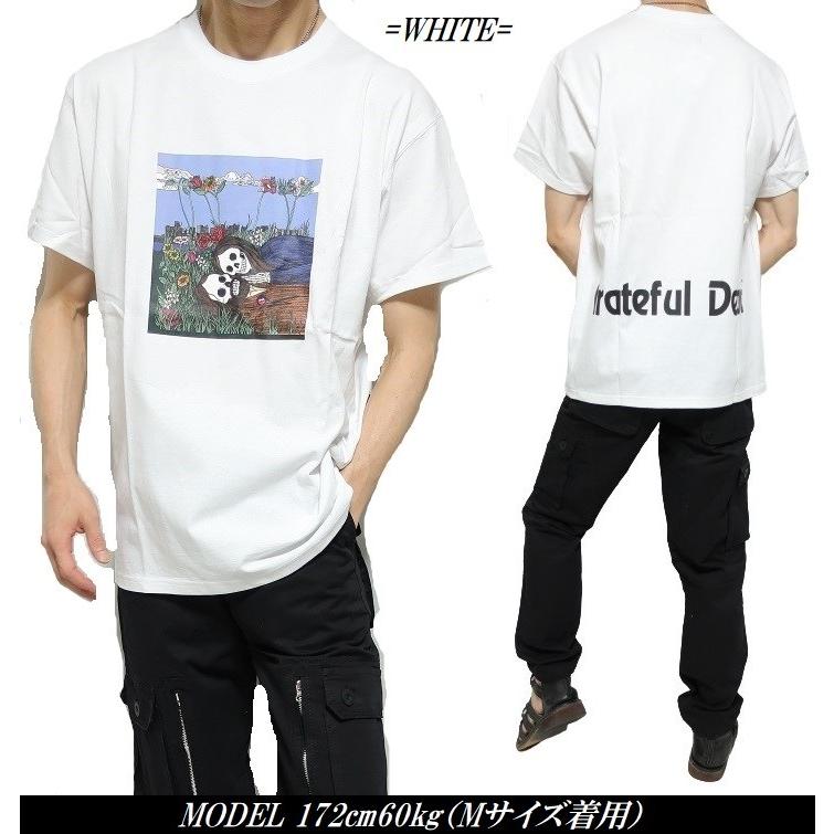 スカル tシャツ メンズ グレイトフルデッド/グレイトフル・デッド ドクロ 恋人/花畑 GRATEFUL DEAD メンズ/レディース 半袖｜shinkirohjacket｜16