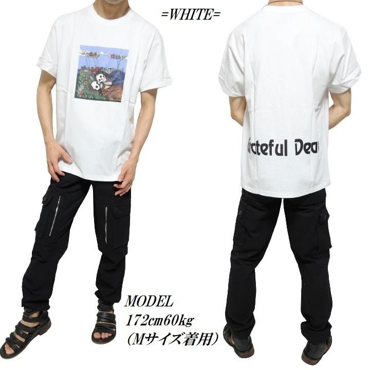 スカル tシャツ メンズ グレイトフルデッド/グレイトフル・デッド ドクロ 恋人/花畑 GRATEFUL DEAD メンズ/レディース 半袖｜shinkirohjacket｜18