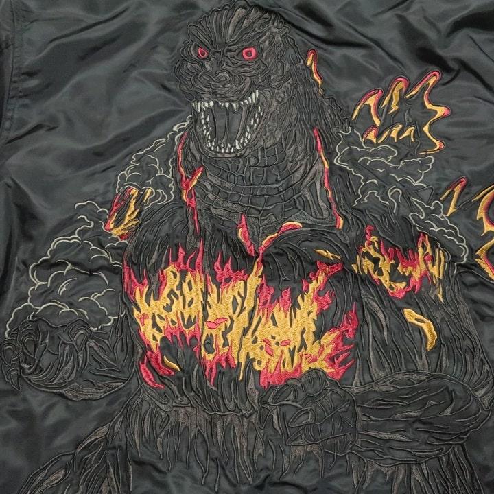 メンズセレクト ゴジラ/Godzilla MA-1/ジャケット メンズ 刺繍 中綿