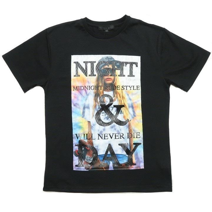 メンズセレクト Tシャツ メンズ パッチワーク/縫い付け ガールフォト