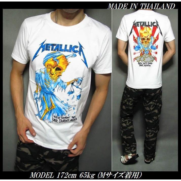 スカル tシャツ メンズ ドクロ 半袖 METALLICA メタリカ｜shinkirohjacket｜04