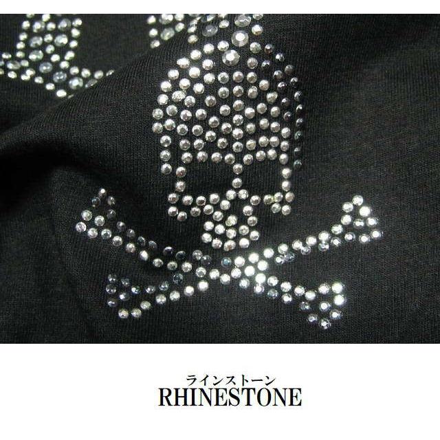 SKULL スカル tシャツ メンズ ドクロ ネックレス スタッズ