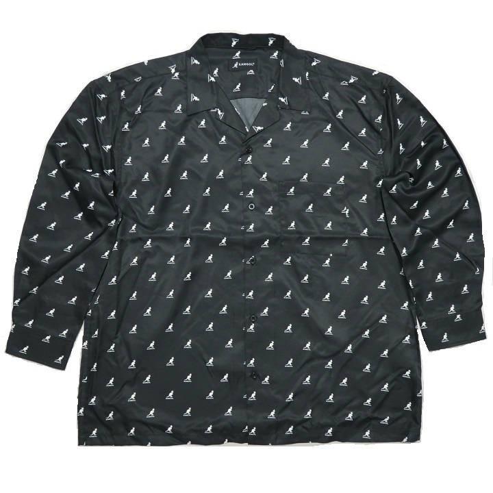 カンゴール/KANGOL オープンシャツ メンズ/レディース ビッグシルエット 長袖 かわいいロゴ フリーサイズ｜shinkirohjacket｜10