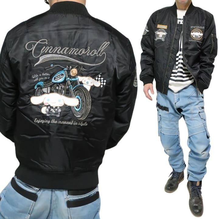 【マルボロ風】MA-1 短丈KIRIN jacket(背面刺繍) レトロパッケージMA-1ジャケット 今昔 KJ-29143 和柄 和風 狐 きつね