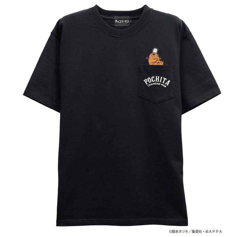 メンズセレクト チェンソーマン Tシャツ ポチタ/Pochita 刺繍 半袖