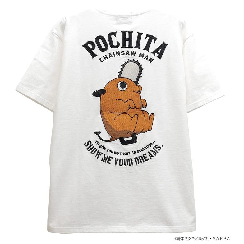 メンズセレクト チェンソーマン Tシャツ ポチタ/Pochita 刺繍 半袖