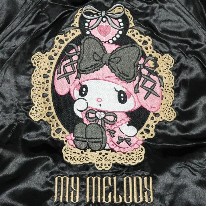 クロミ マイメロディ リバーシブル スカジャン 刺繍 メンズ/レディース/ユニセックス KUROMI MY MELODY キャラクター ジャケット