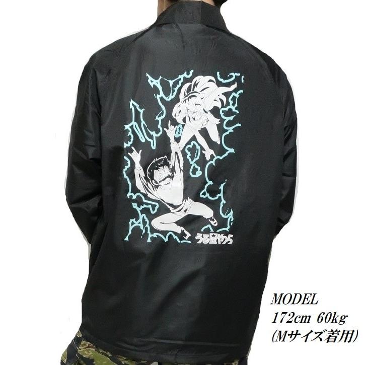 メンズセレクト うる星やつら コーチジャケット ラムちゃん プリント