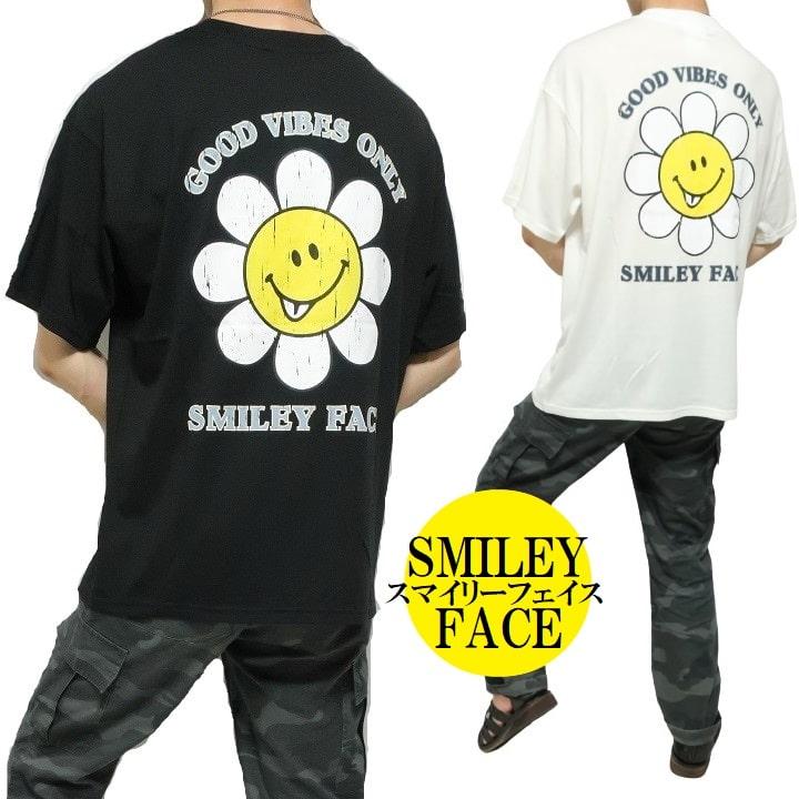 SMILEY FACE（スマイリーフェイス） Tシャツ メンズ フラワー