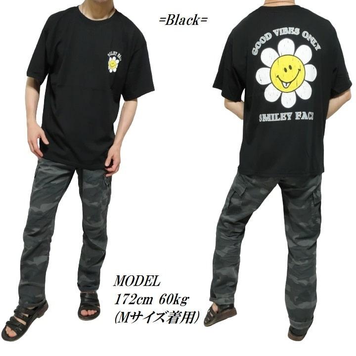 SMILEY FACE（スマイリーフェイス） Tシャツ メンズ フラワー
