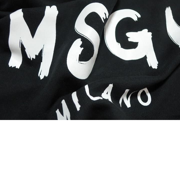 MSGM 黒 トレーナー イタリア製 MSGM エムエスジーエム トレーナー プルオーバー スウェット