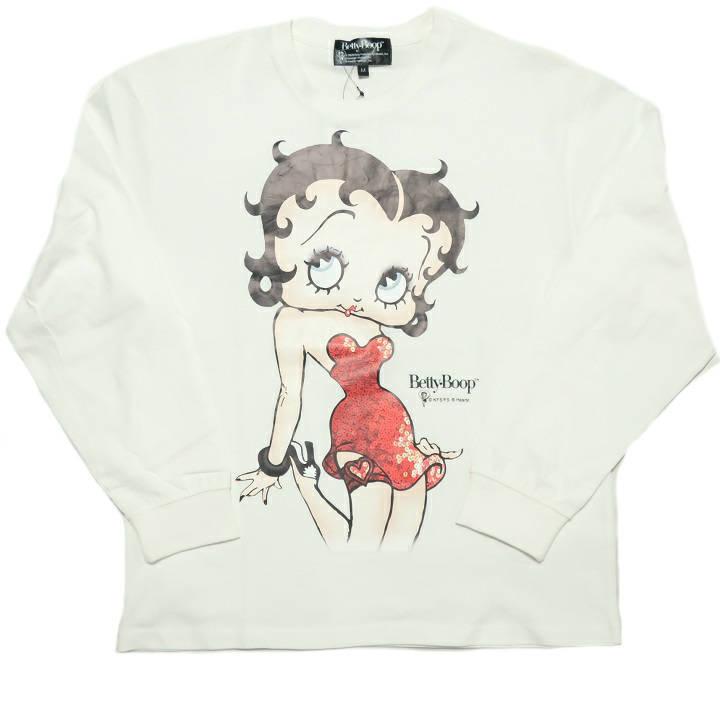 【まぁちゃん☆】ベティ ロンT☆4L BETTY BOOPバックプリントロンT[品番：MJNW0002890]｜me Jane（ミー