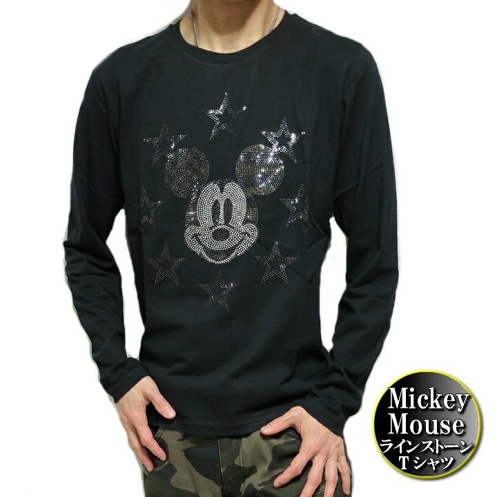 ミッキーマウス Tシャツ ロンT メンズ/レディース スター/モノクロ ラインストーン/スタッズ ディズニー 長袖 ブラック M-L  :NAT51:シンキロウ・ジャケット - 通販 - Yahoo!ショッピング