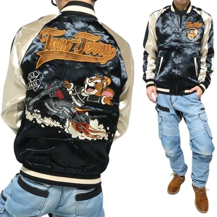 メンズセレクト トムとジェリー コラボ リバーシブル スカジャン