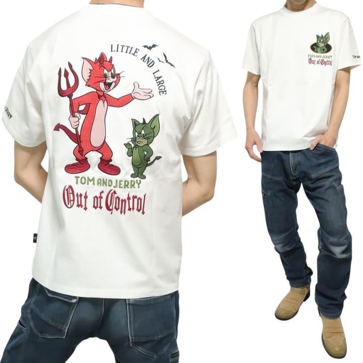 Tシャツ2枚とジーンズセット メンズセレクト Tシャツ 半袖 トムとジェリー デビル/悪魔/仲良く