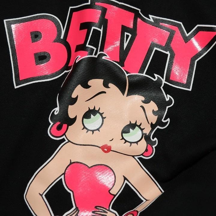 ベティーブープ ベティちゃん トレーナー 服 グッズ 長袖tシャツ メンズ 蛍光 ベティ・ブープ 長袖 betty boop