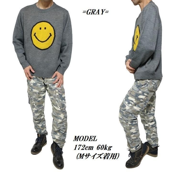 SMILEY FACE（スマイリーフェイス） ニット セーター ニコちゃんマーク