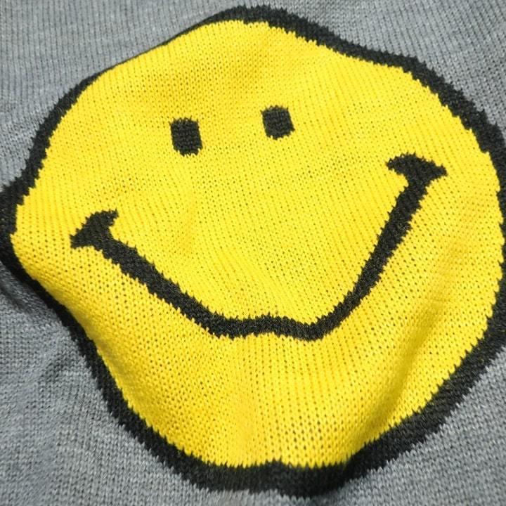 SMILEY FACE（スマイリーフェイス） ニット セーター ニコちゃんマーク 