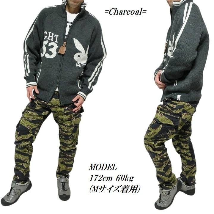 PLAYBOY（プレイボーイ） ニット/ジャケット ジップアップ メンズ