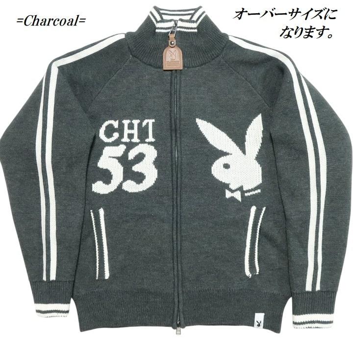 PLAYBOY（プレイボーイ） ニット/ジャケット ジップアップ メンズ