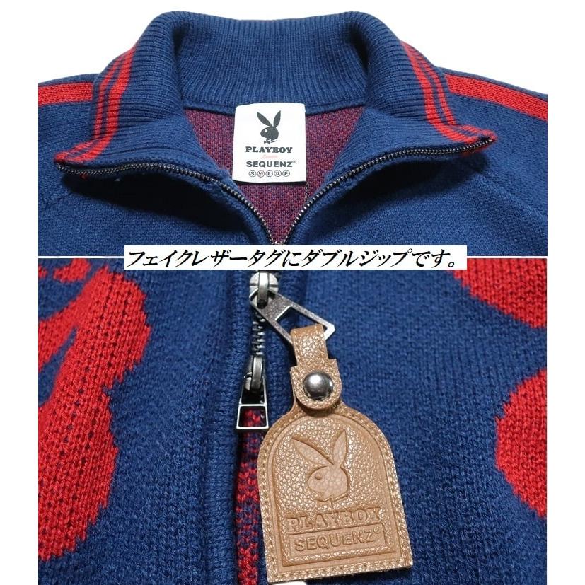 PLAYBOY（プレイボーイ） ニット/ジャケット ジップアップ メンズ