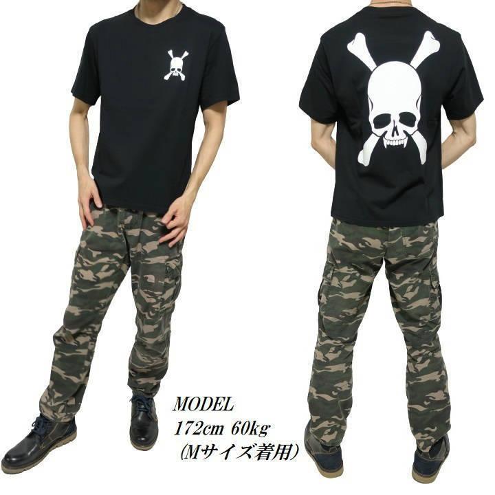 Roen（ロエン） Tシャツ 服 芸能人 メンズ 半袖 バック/ビッグ/スカル
