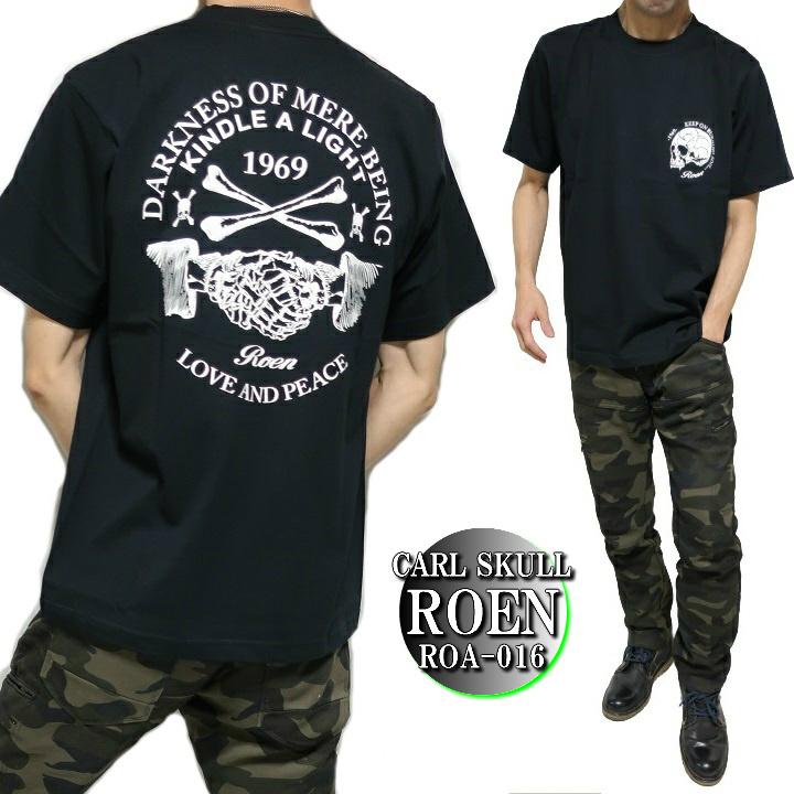 Roen ロエン メンズ Tシャツ 服 芸能人 半袖 Carl Skull スカル ドクロ ブラック S Xl Roa 016 Roen75 シンキロウ ジャケット 通販 Yahoo ショッピング