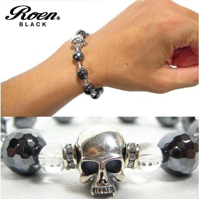 ROEN スカルブレスレット チェーンブレスレット ROEN スカルブレスレット チェーンブレスレット