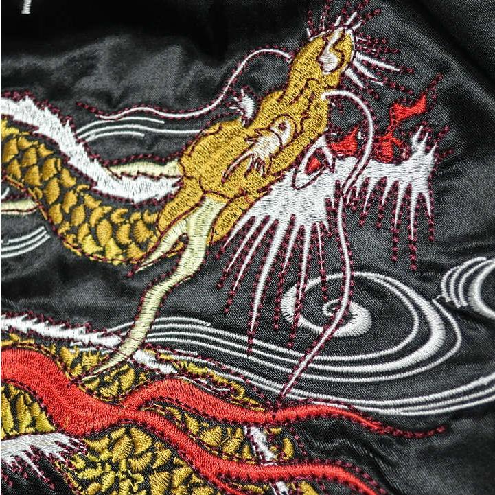 メンズセレクト スカジャン ジャケット 刺繍/龍/竜/ドラゴン 和 メンズセレクト スカジャン ジャケット 刺繍/龍/竜/ドラゴン 和