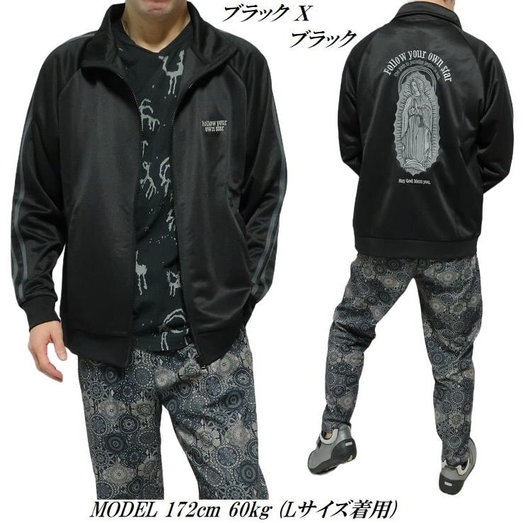 メンズセレクト トラックジャケット メンズ マリア/MARIA 刺繍 聖母