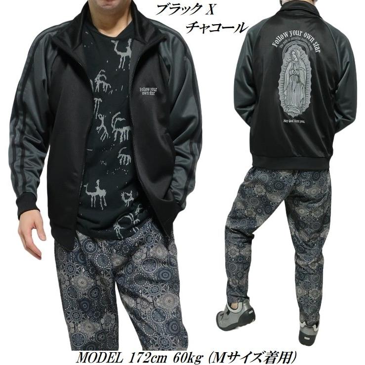 メンズセレクト トラックジャケット メンズ マリア/MARIA 刺繍 聖母