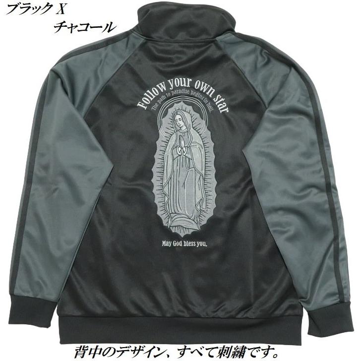 メンズセレクト トラックジャケット メンズ マリア/MARIA 刺繍 聖母