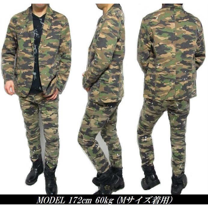 ✨美品✨ジバンシー　現行　テーラードジャケット　ブレザー　迷彩　カモフラ　48 楽天市場】テーラードジャケット 迷彩 セットアップ スーツ メンズ