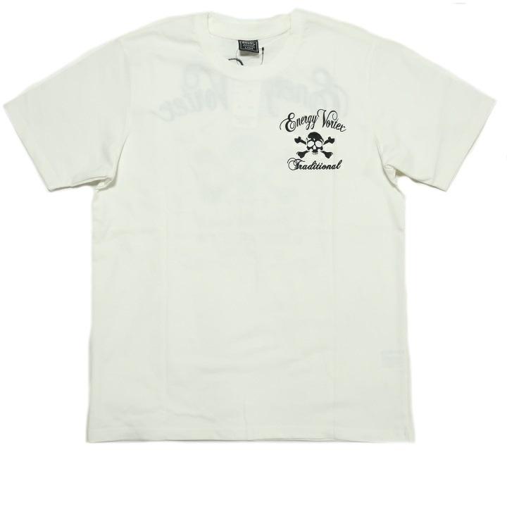 スカル tシャツ メンズ ドクロ 半袖 ボーン 刺繍ロゴ シェルティー ブラック/ホワイト M-L｜shinkirohjacket｜18