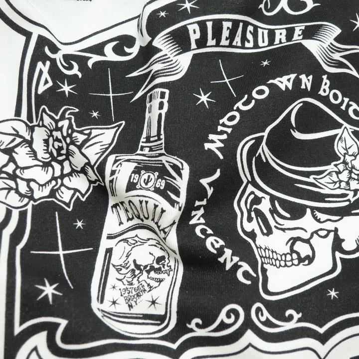 SKULL スカル tシャツ メンズ ドクロ 半袖 /ボトル/ローズ/薔薇