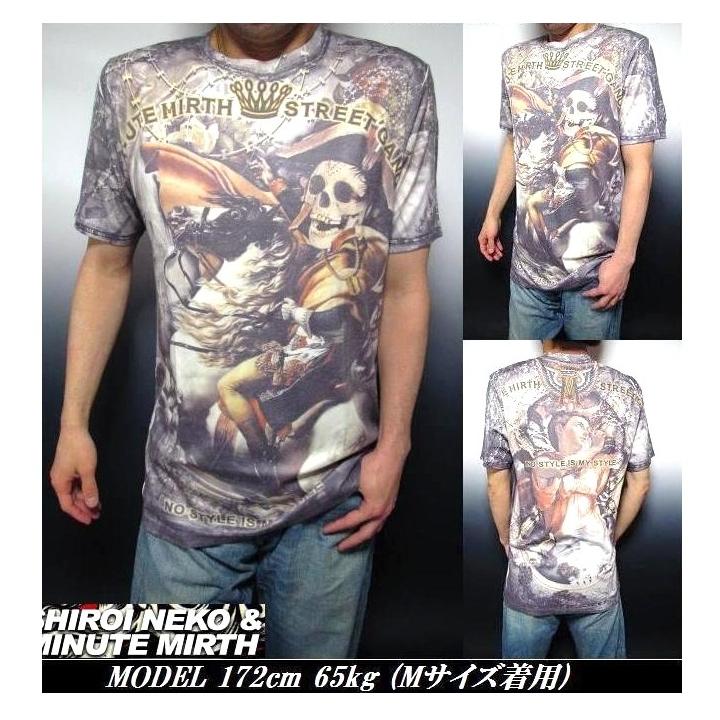 SKULL スカル tシャツ メンズ ドクロ シロイネコ 半袖 SKULL スカル tシャツ メンズ ドクロ シロイネコ 半袖