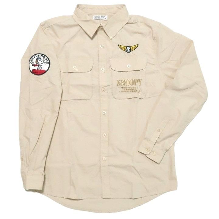 TKS　リアルマッコイズ　ピーナッツ　スヌーピー　ミリタリーシャツ　S TKS リアルマッコイズ ピーナッツ スヌーピー ミリタリーシャツ S TKS