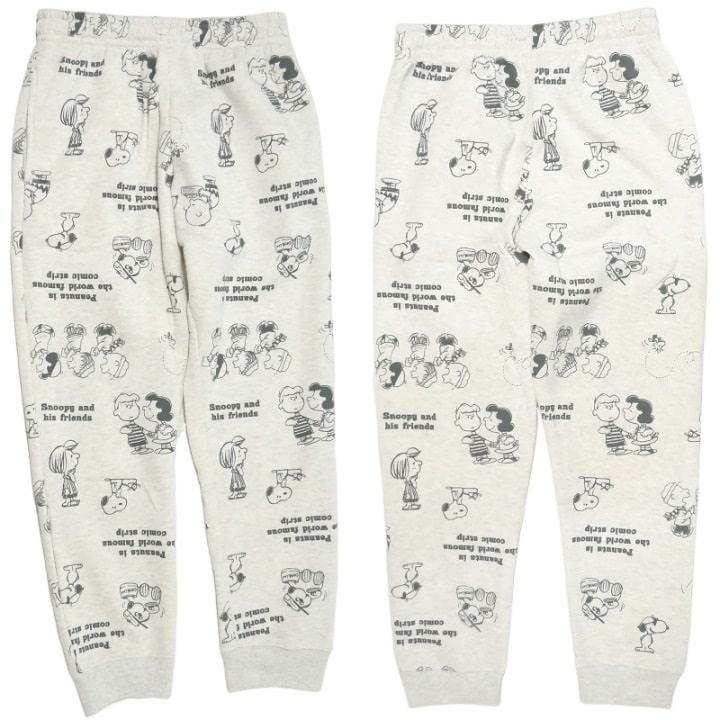 スヌーピー　パジャマ　スウェット上下　トレーナー　パンツ　裏起毛　B SNOOPY（スヌーピー） グッズ セットアップ 裏起毛/トレーナー