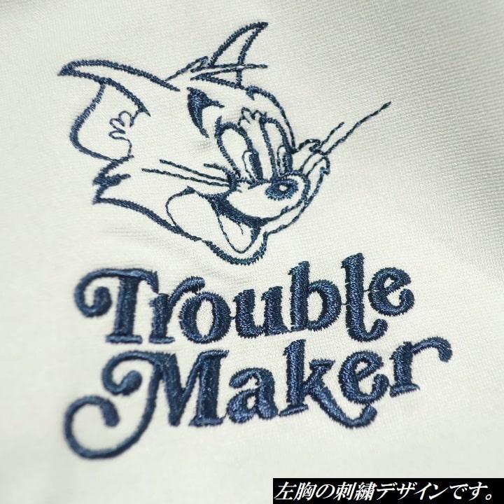 トムとジェリー トラックジャケット メンズ アニメ ジャージ/上 刺繍/プリント ストレッチ 長袖 薄手 TOM & JERRY｜shinkirohjacket｜22