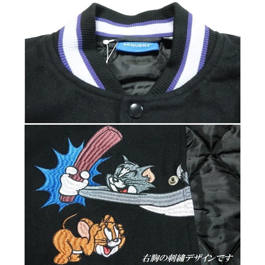 XLARGE×TomandJerry コラボ商品 スタジャン　黒　M XLARGE×TomandJerry コラボ商品 スタジャン 黒 M XLARGE