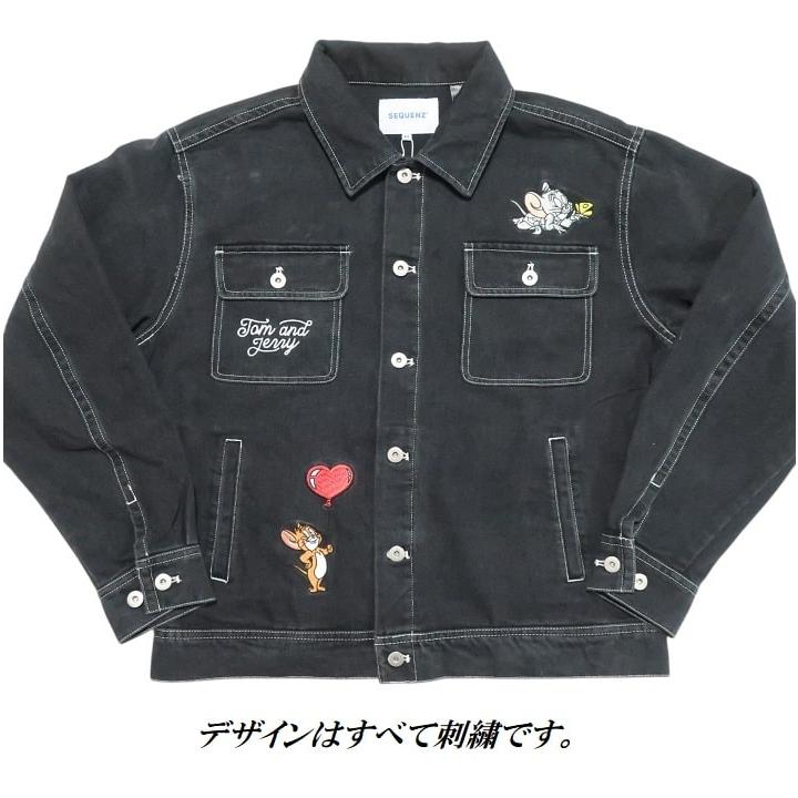 メンズセレクト トムとジェリー デニムジャケット 刺繍 Gジャン メンズセレクト トムとジェリー デニムジャケット 刺繍 Gジャン