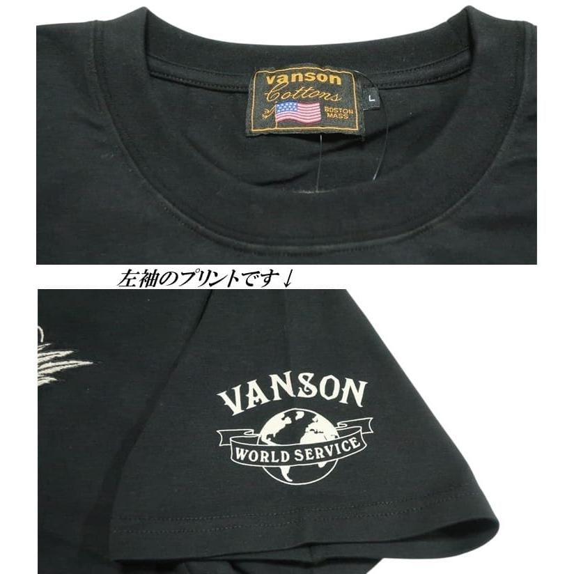 VANSON（バンソン） VANSON Tシャツ スカル/ドクロ イーグル/クロス
