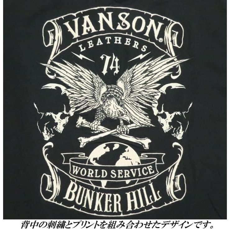 VANSON（バンソン） VANSON Tシャツ スカル/ドクロ イーグル/クロス