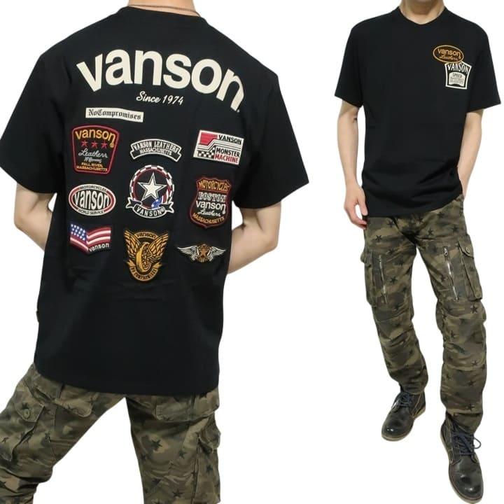 VANSON（バンソン） VANSON Tシャツ メンズ 刺繍 半袖 ヴァンソン NVST