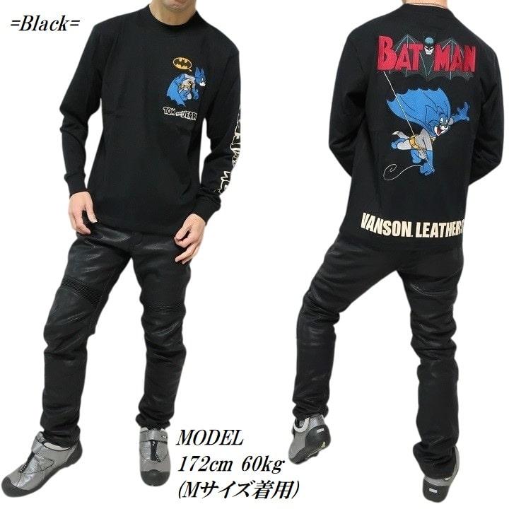 VANSON（バンソン） 長袖トムとジェリー/バットマン コラボ 長袖T