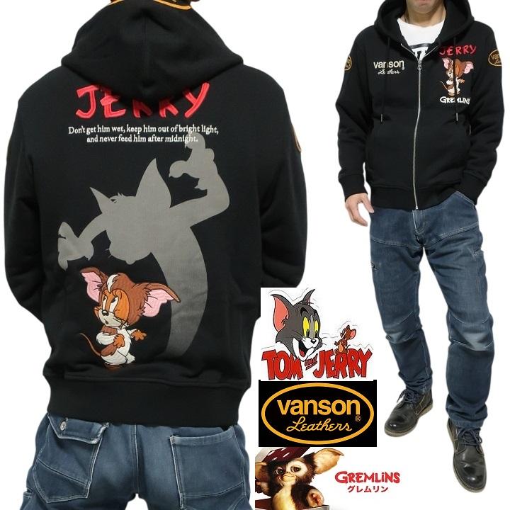 VANSON（バンソン） トムとジェリー グレムリン コラボ 刺繍 ジップ