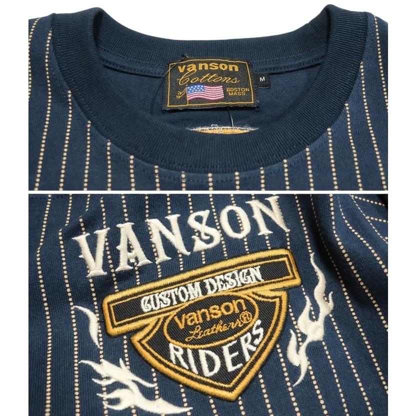 バンソン　VANSON　メンズ　半袖　シャツ XLサイズ VANSON vanson Tシャツ メンズ バンソン イーグル/鷲 刺繍 半袖