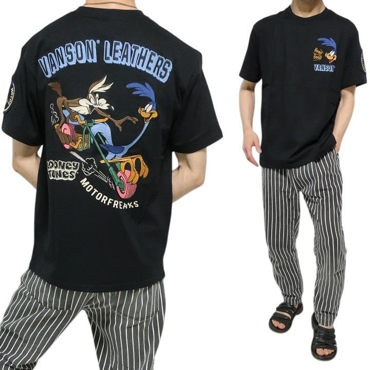 VANSON（バンソン） VANSON Tシャツ 半袖 ルーニーテューンズ ライダー