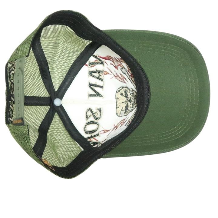 新品未使用バンソンvanson デザインCAP VANSON（バンソン） キャップ メンズ ブランド スカル/ドクロ 刺繍/CAP